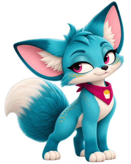 Fia, the Click To Food mascot